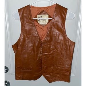 Vintage leather vest